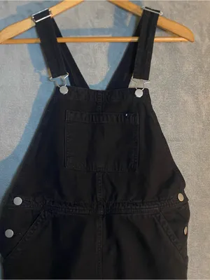 Everlane Black Cotton‎ Overalls with Adjustable Straps size 2 thumbnail 6