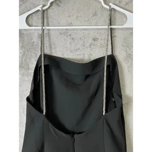 NBD Hollywood & Vine Mini Dress Black Crystal Embellished Straps Backless Party thumbnail 5