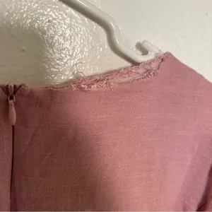 Evelett‎ J Style Women's Midi Fit & Flare Dress Short Sleeve Light Pink Crewneck thumbnail 11