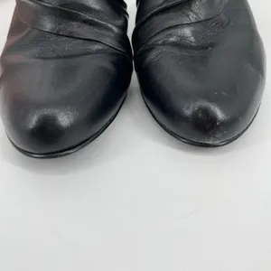 Sofft Black Leather‎ Heeled Mules Size 9M Dressy Slip On Heels Comfort thumbnail 4