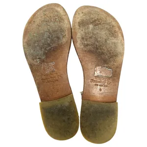 Vintage Foundry Co. Vina Flat Sandals Leather Snakeskin Beige Size 9 thumbnail 4