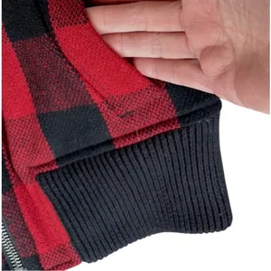 EUC Madewell Buffalo Plaid Sherpa Lined Zip Front Vest Size XS thumbnail 8