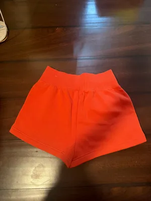 Nike Women's phoenix fleece knit shorts rust orange thumbnail 4