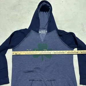 Retro Brand Notre Dame Pullover Hoodie Women's Size M Blue USA MADE Sweatshirt thumbnail 3