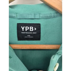 YPB Polo Sweatshirt Womens XXS Manhattan New York Tennis Green EUC thumbnail 3