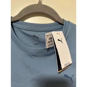 Puma Blue Cropped DryCell Tee Shirt S thumbnail 5