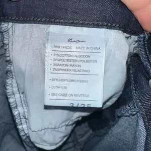 Kancan dark wash normcore stretchy 3/25 jeans thumbnail 2