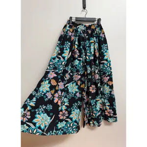 Free People Take It Easy Lounge Pants Floral Black Boho Palazzo Wide Leg Pockets thumbnail 3