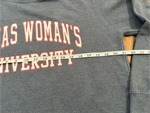MV Sport Texas Woman’s University Sweatshirt S Blue Collegiate Crewneck thumbnail 5