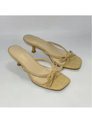 Women's Charlotte Thong Kitten Heel Slide Sandal Size 8 thumbnail 13