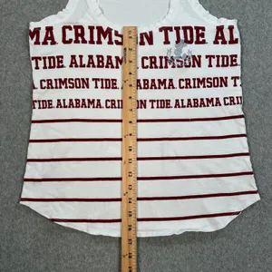 Alabama Crimson Tide Disney Athletic Tank Top Women's Large Stripe Racerback thumbnail 4