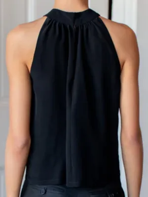 NEW Emerson Fry Pandora Black Halter Neck Sleeveless Top thumbnail 2