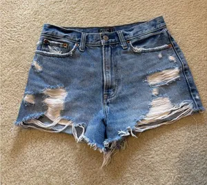 Abercrombie Distressed Jean Shorts thumbnail 1