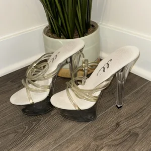 Ellie‎ Platform Clear Strap Heels thumbnail 2