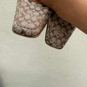 Coach Signature Logo Canvas Gwynne Mules‎ Brown Size 8.5 SEE PHOTOS B thumbnail 9