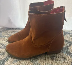 Dolce vita DV booties Suede‎ Leather Zipper Zip Up Size 7.5 GUC thumbnail 1