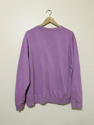 Nike Floral Mushroom Embroidered Sweatshirt Lilac Purple Fleece Crewneck XL thumbnail 8