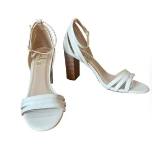 Lulus Shayla White Ankle Strap Heels Womens Size 8.5 thumbnail 6