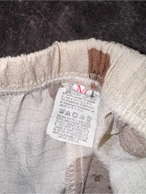 Women’s Pajama Brown Bear Cute Pants size Medium thumbnail 4