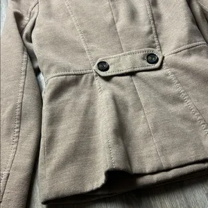 H&M Tan Double-Breasted Pea Coat Size 6 thumbnail 11