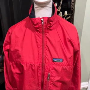 Patagonia Red Zephur Windbreaker Jacket Size Medium thumbnail 3