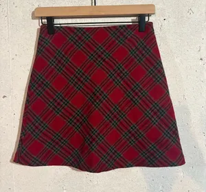 35th & 10th Vintage Wool Blend Plaid Mini Skirt | Size: XS thumbnail 1