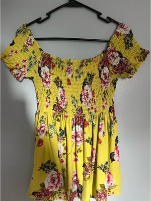 Babydoll dress off the shoulder thumbnail 1