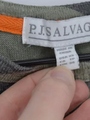 PJ Salvage Camo Rainbow Stripe Lounge Set Sweatshirt & Joggers XS thumbnail 4