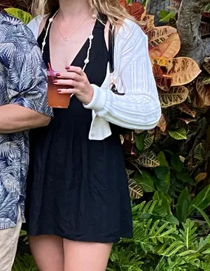 Abercrombie & Fitch Black V-neck Skort Dress thumbnail 7
