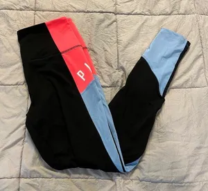 NWOT PINK Ultimate Victoria's Secret Multi-color Mid-rise Leggings thumbnail 1