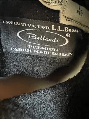 L.L. Bean Black Wool High-Collar Pea Coat with large 2 pockets wardrobe staple thumbnail 3