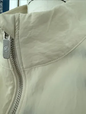 lululemon athletica Cream Peplum Zip Bomber Jacket thumbnail 10
