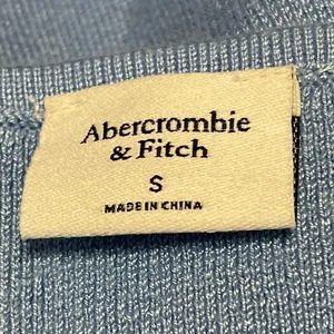 Abercrombie & Fitch Blue Sleeveless Backless Cami Camisole Bodycon Mini Dress S thumbnail 4