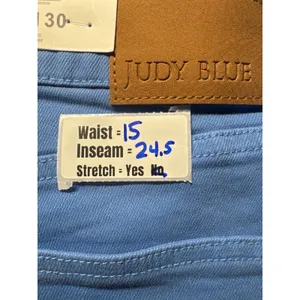 Judy Blue Sky Blue High Waist‎ Tummy Control Wide Leg Jeans JB88843 C Size 11/30 thumbnail 3