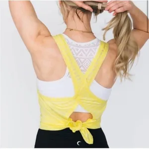 Zyia Active Nimbus‎ Split Back Knot Crop Top thumbnail 6