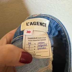 L’AGENCE Clayton‎ High Rise Wide Leg Jeans Size 30 Long Tall in Salina Blue thumbnail 3