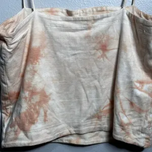 American Eagle Women Orange Tie Dye Crop‎ Top Size Large. thumbnail 8