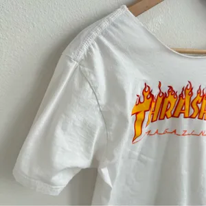 Thrasher off-the-shoulder skater graphic tee thumbnail 3