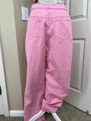 St. John Sport by Marie Gray Rose Pink cotton pants size 12 thumbnail 5