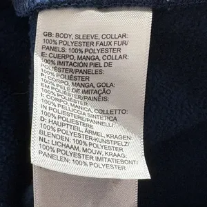 The North Face Womens Blue High Pile Fleece Full Zip Jacket Size Small‎ thumbnail 13