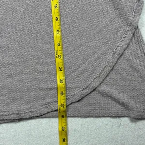 Free People Ventura Thermal Top Women’s Large Soft Purple Waffle Knit Boho thumbnail 6