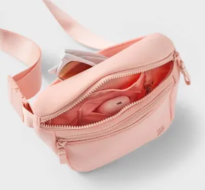 Premium Belt Bag Blush - All In Motion™: Water-Resistant Knit Fanny Pack thumbnail 3