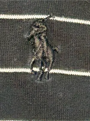 Ralph Lauren Golf Striped Quarter Zip Polo Shirt Small Pet Black White Old money thumbnail 4