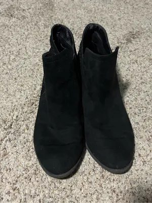 MIA Thea Ankle Boots‎ Women 9 Black Perforated Heel Booties GG3201N thumbnail 2