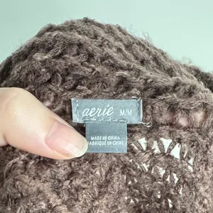 Aerie Cozy Brown Knit Sweater Size M thumbnail 4