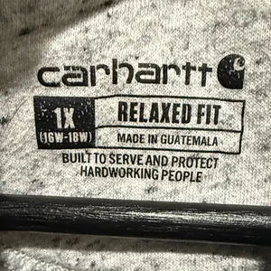 Carhartt Relaxed Fit Mid-Weight Asphalt Heather Gray Woman’s 1X Hoodie Casual thumbnail 4