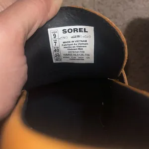 SOREL Joan Now City Loafer‎ Chunky Platform Canyon Gold Black 9 thumbnail 9