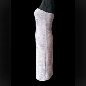Hello Molly Strapless Textured light lavender bodycon Dress NWT 6 thumbnail 3