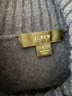 J. Crew Extra Soft Yarn Multicolor Striped Wool Blend Turtleneck Sweater Large thumbnail 4