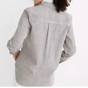 Madewell Corduroy Classic Ex-Boyfriend Shirt in Dermott Plaid thumbnail 10